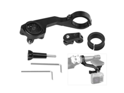2026 soporte Dianteiro de Bicicleta Andoer 25,4/31,8 Mm para Garmin Edge, Gopro, Telefones Móveis, Ajustável e com Desmontagem Rápida