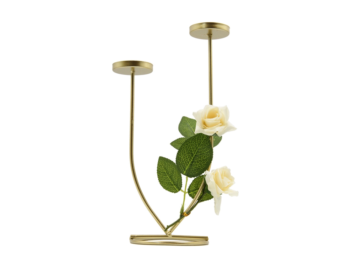 Vela Aromática com Flor Dourada e Taça LAXISCREED