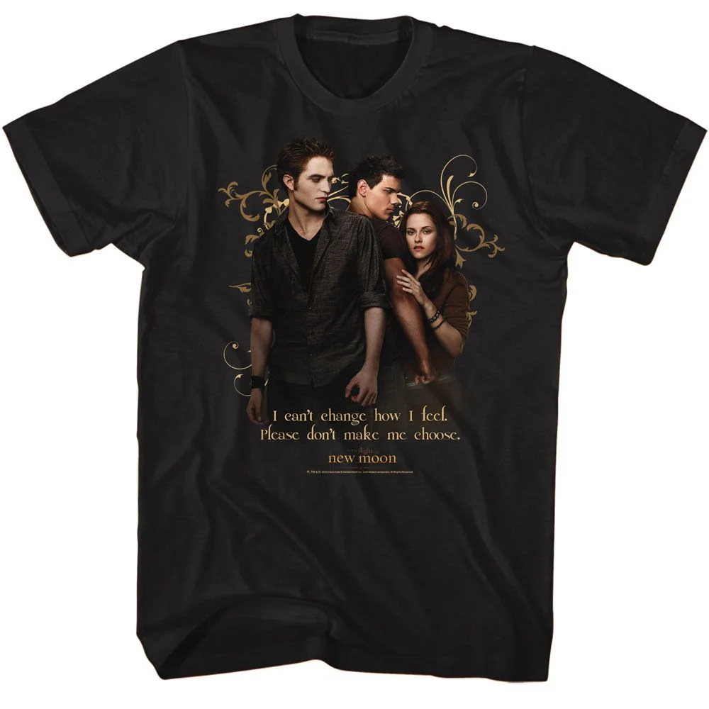 Rockinstone Twilight Movie New Moon Poster Black Adult T-shirt Size:xl