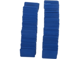 Inoomp 100-cunhas De Plástico Azuis Para Portas E Janelas, Alta Capacidade De Carga E Durabilidade Para Nivelamento