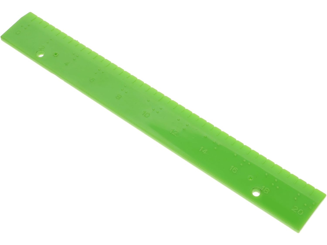 Régua Tátil Em Braille Plafope Pvc Verde Para Deficientes Visuais, Acessório Seguro E Prático Para Decoração Aprendizado