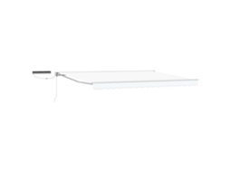 Conjunto 1 Toldo Retrátil Elétrico Vidaxl Branco Alumínio (5 × 3,5 M)