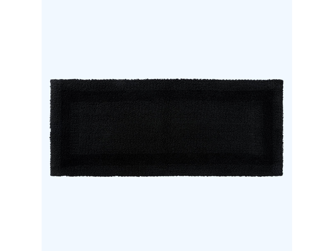Homescapes Reversible Bath Mat Runner Black