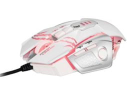 Rato WELUOT G0 (Cabo USB - Regular - 6400 dpi - Branco)