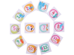 Yarnow Autocollants Souvenir Du Mois Para Bébé Garçon Em Papel Papel, Acessório Fotográfico Criativo Álbum