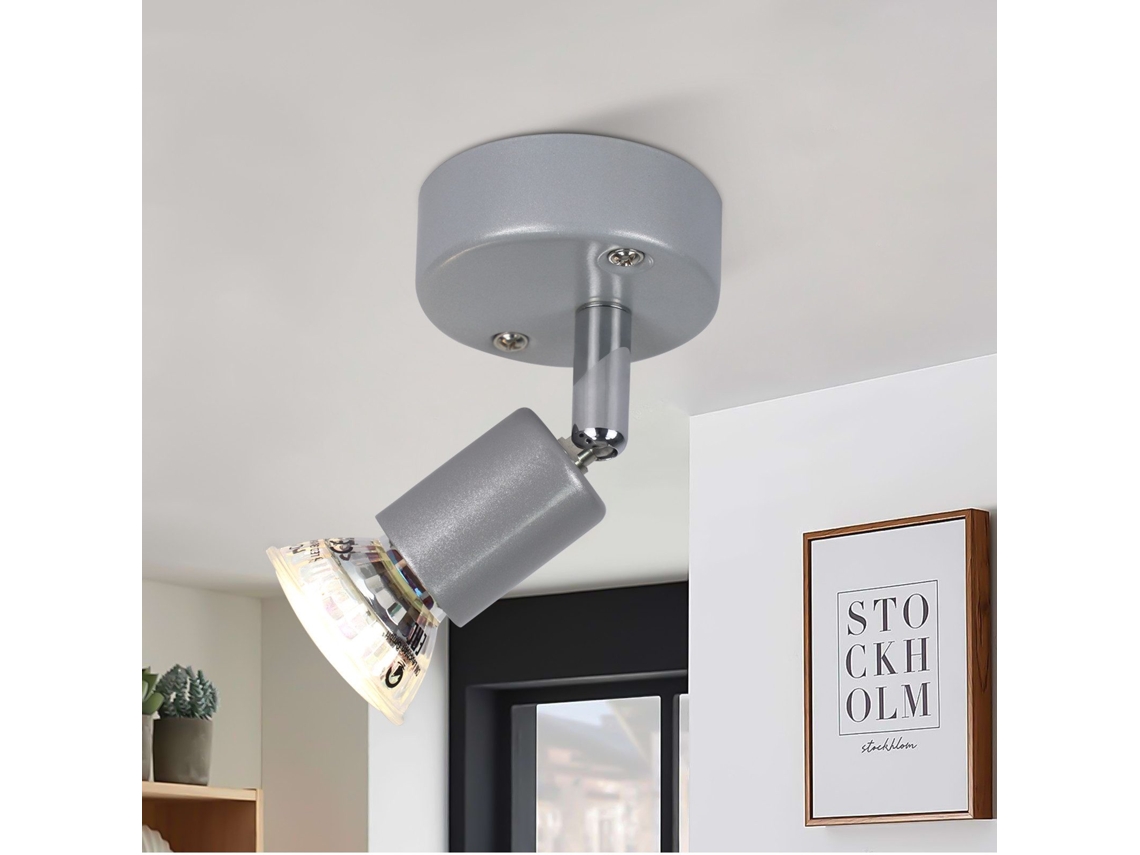 Refletor De Teto Led Ajustável Gu10 1 Lâmpada Refletores De Teto Para Sala De Estar Industrial Nettlife