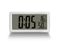 Relógio de Parede Led 15Cm Temperatura Humidade Suporte Dobrável NEVEANCE