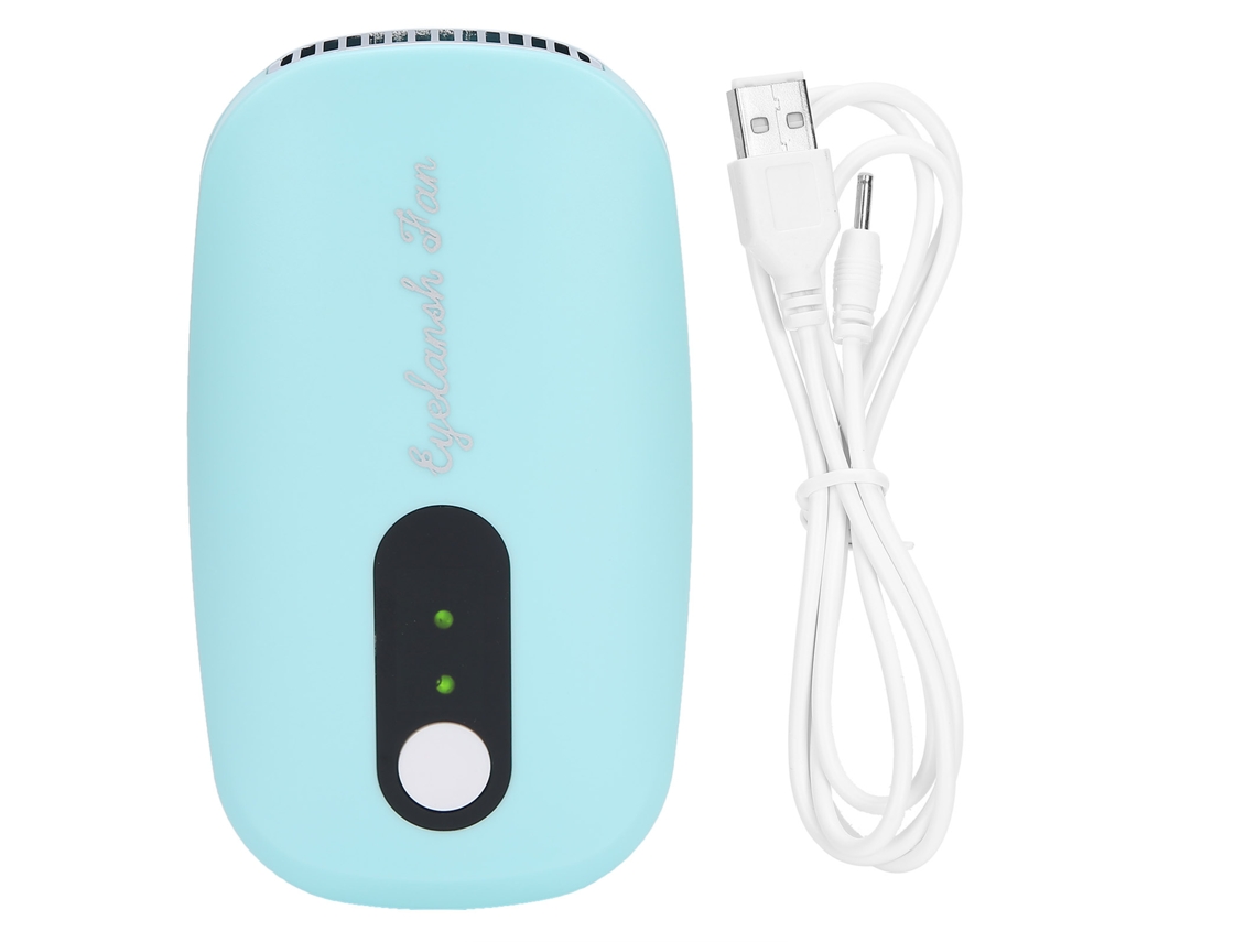 Secador de Pestanas Mini Usb Recarregável para Cola de Extensões Azul
