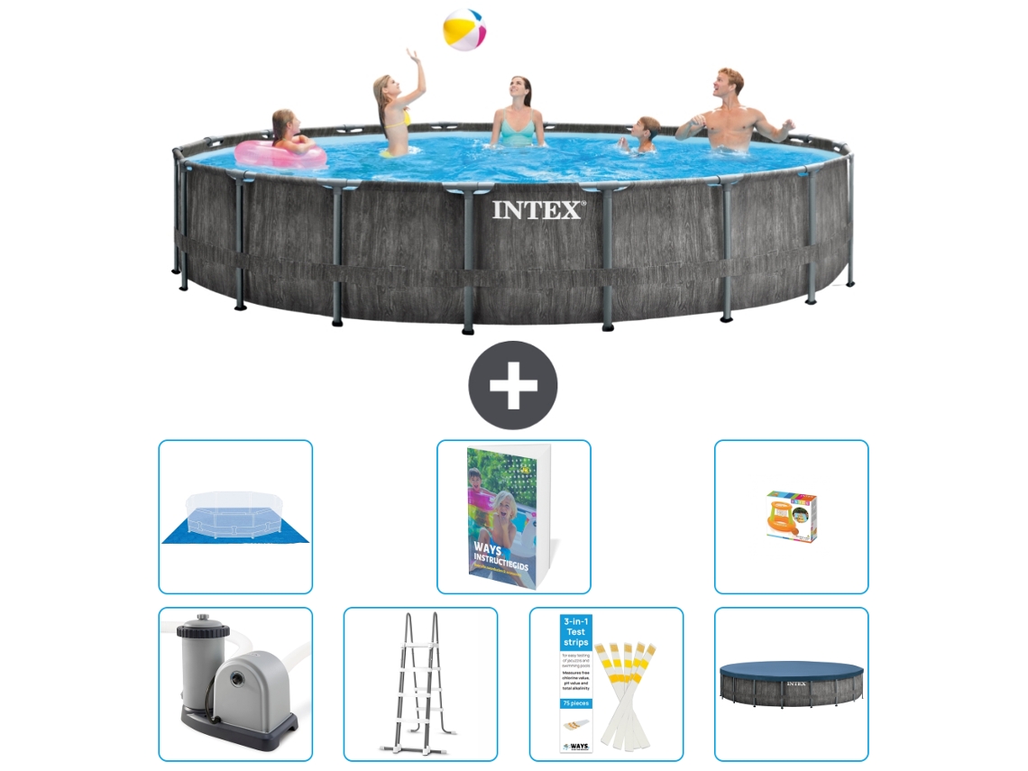 Intex Piscina Prism Frame Redonda - 549x122 Cm - 8-peças S568