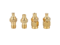 4pcs Adaptador Mcx Para Sma De Latão Com Revestimento De Níquel 50ohm Para Antena Rádio