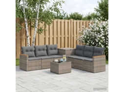 Vidaxl Conjunto De Sofás 8 Unid. Cinza E Cinza Escuro