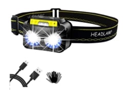 Farol Recarregável Usb Sensor de Movimento Do Corpo Portátil À Prova D'Água Lanterna Cabeça Tocha Indução Luz Frontal Preto Bisbisous VIGA EUROPE