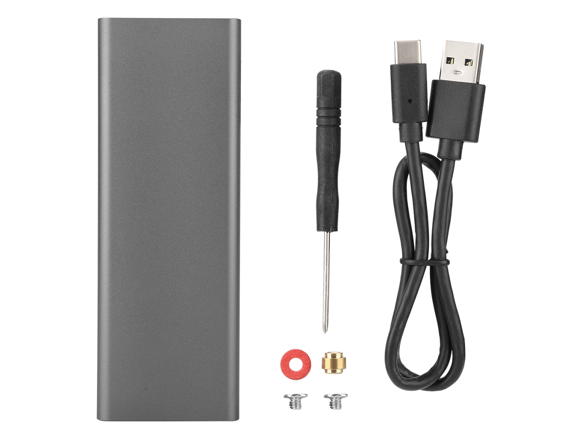 Enclosure De Ssd (interface Usb3.1 Type-c Transmissão De Alta Velocidade 10g) 6017-rtk Enclosure Externo De Ssd Ngff M.2 B Key Usb 3.1 Type C