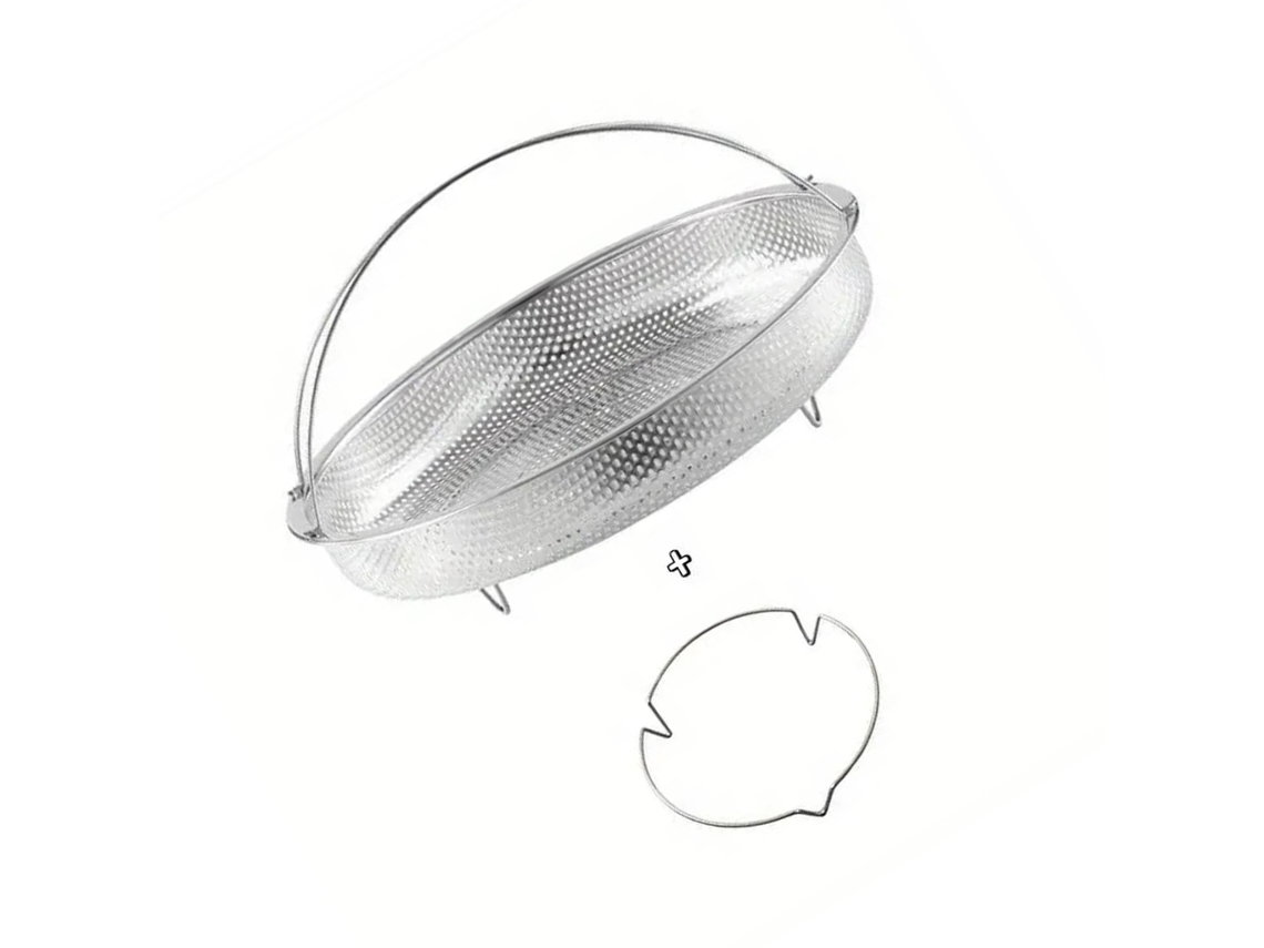 Suporte Para Vapor Em Aço Inoxidável Com Pés Dobráveis Para Otimizar O Espaço Na Cozinha