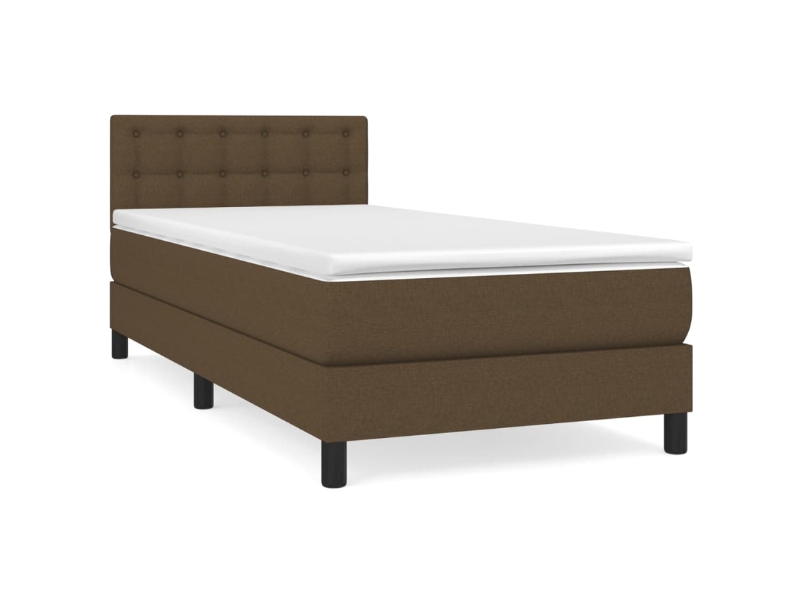 Box Spring Bed, Box Spring Beds Vidaxl Marrom Tecido (90 X 200 Cm)