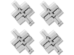 Conjunto De 4 Mini Dobradiças Ocultas Para Caixas E Armários.