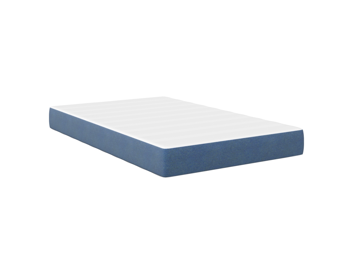Conjunto 1 Colchão De Cama Vidaxl Azul Tecido (120 X 190 Cm)