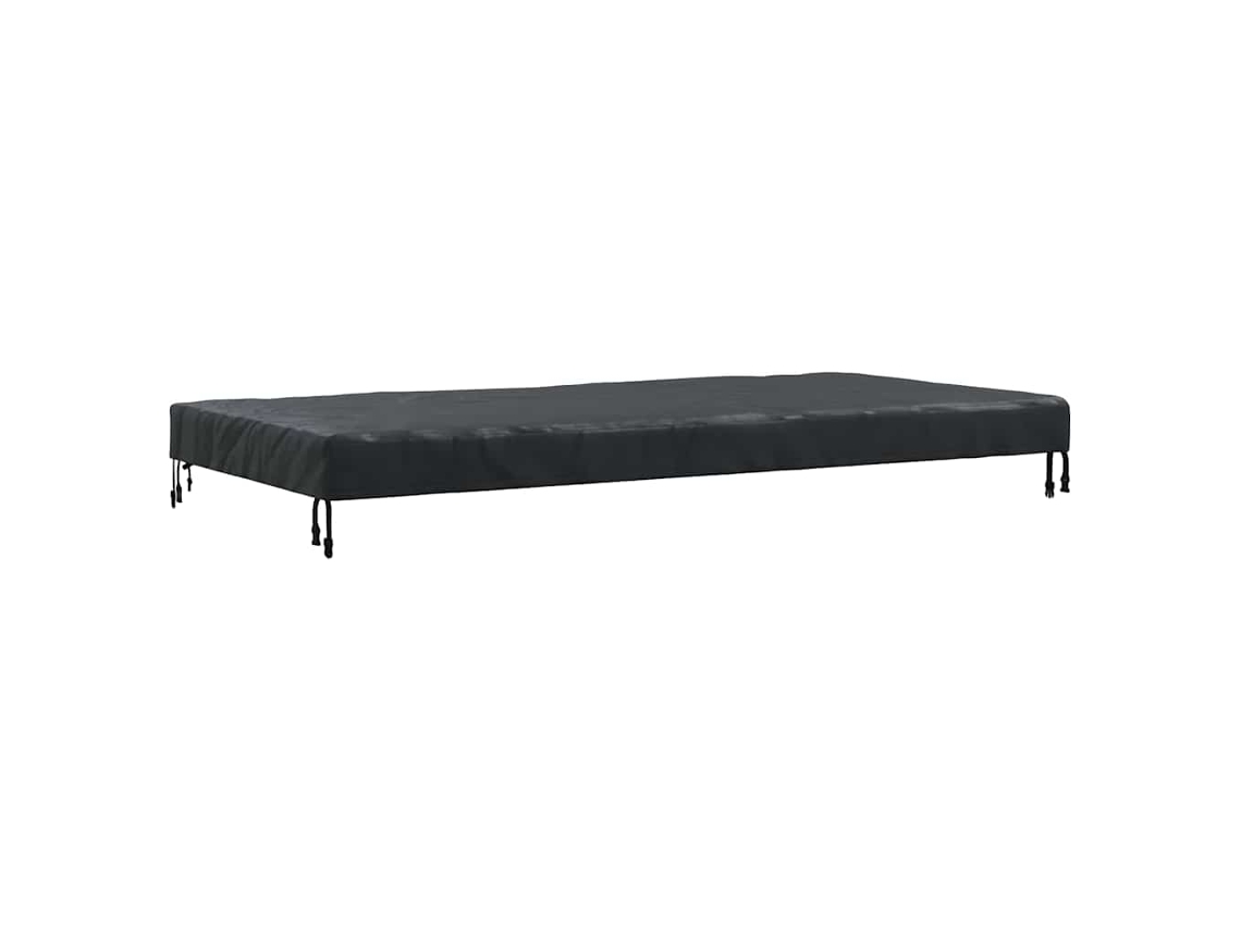 Conjunto 1 Capa De Mesa Vidaxl Preto Tecido (202 X 92 X 15 Cm)
