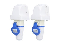 Laxiscreed Tomada Industrial 3 Pinos Circulares Para 220-250v 16a, Resistente E Segura