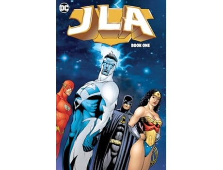 Livro JLA Book One de Grant Morrison e Mark Millar (Inglês)