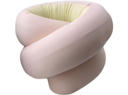 Almofada de Pescoço para Viagens, Espiral Respirável com Suporte Dobrável, Carro, Escritório, CHABERLU
