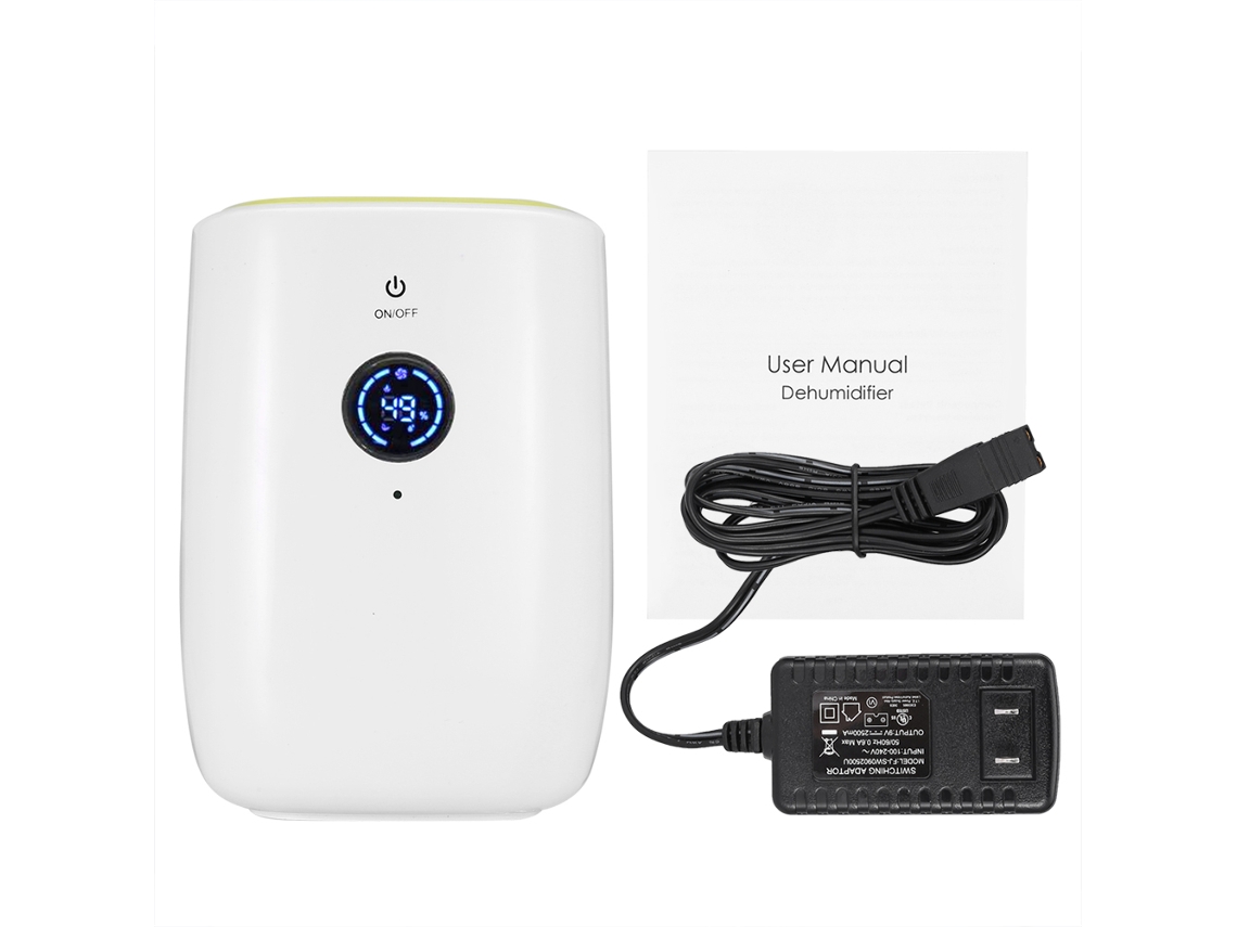 Laxiscreed Desumidificador Portátil De 800ml, Perfeito Para Uso Doméstico Com Função De Desligamento Automático