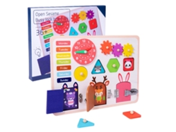 Mali tábua Ocupada de Madeira Brinquedo Sensorial Educativo para Crianças 3+ Desenvolve Habilidades Motoras