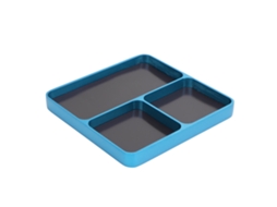 Bandeja De Parafusos Para Reparação Rc Com 3 Compartimentos De Alumínio, Ferramenta De Armazenamento Para Carro, Avião, Barco, Azul Céu