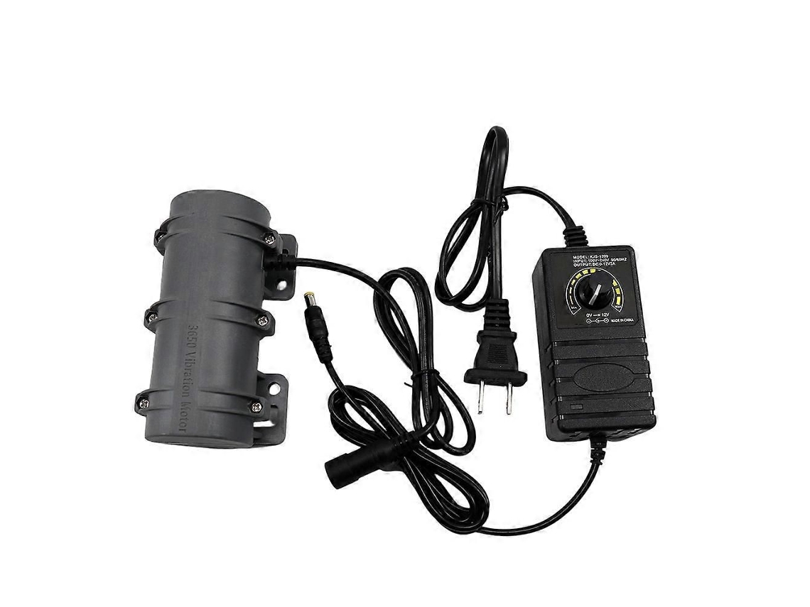 Mini Motor Vibratório Portátil 12v 3800rpm 10w Para Sistemas De Alerta, Camas De Massagem, Vibrador Com Regulagem De Velocidade, Plugue Americano