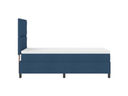 Conjunto 1 Cama Box Vidaxl Azul Tecido (100 X 200 Cm)