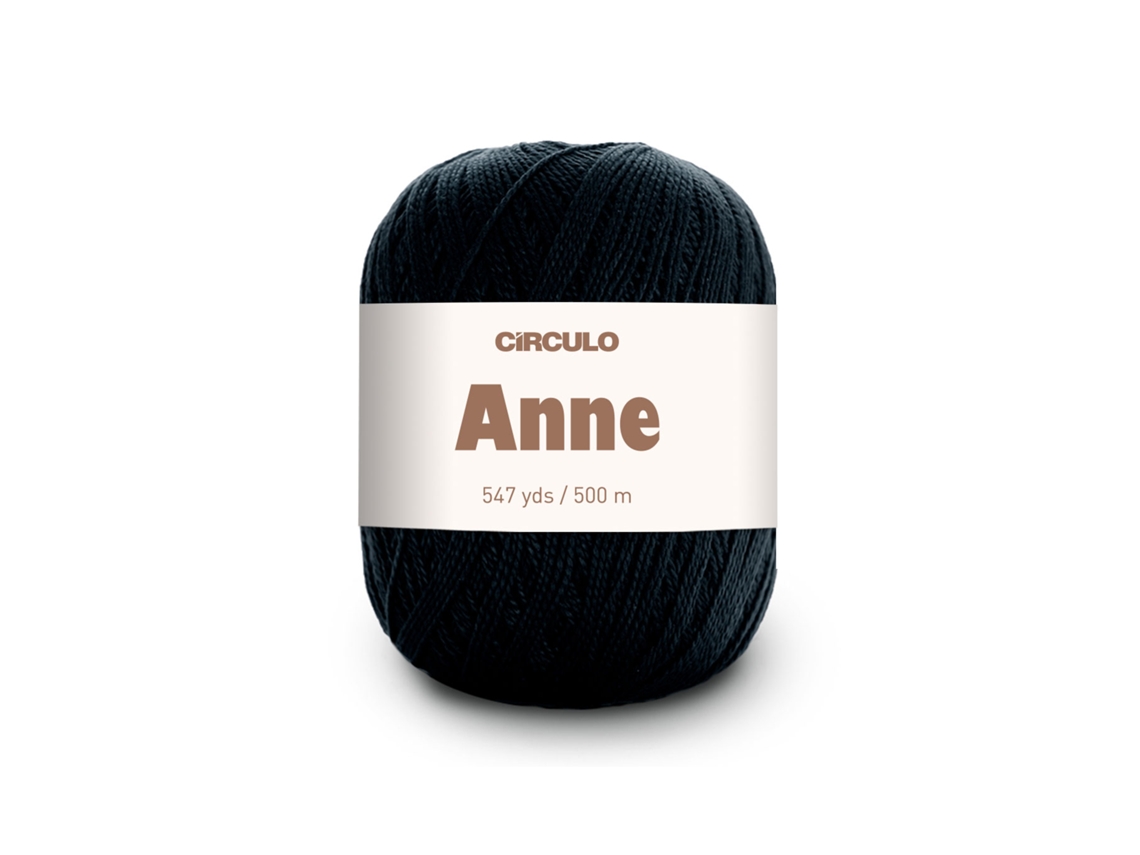 Fio De Crochet Circulo Anne 500 147g Preto 8990