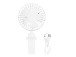 Ventilador Usb Mini com Pulseira Portátil para Viagem Branco