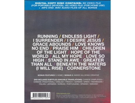 Hillsong Cornerstone Blu-Raydvd 2012 HILLSONG MUSIC AUSTRALIA