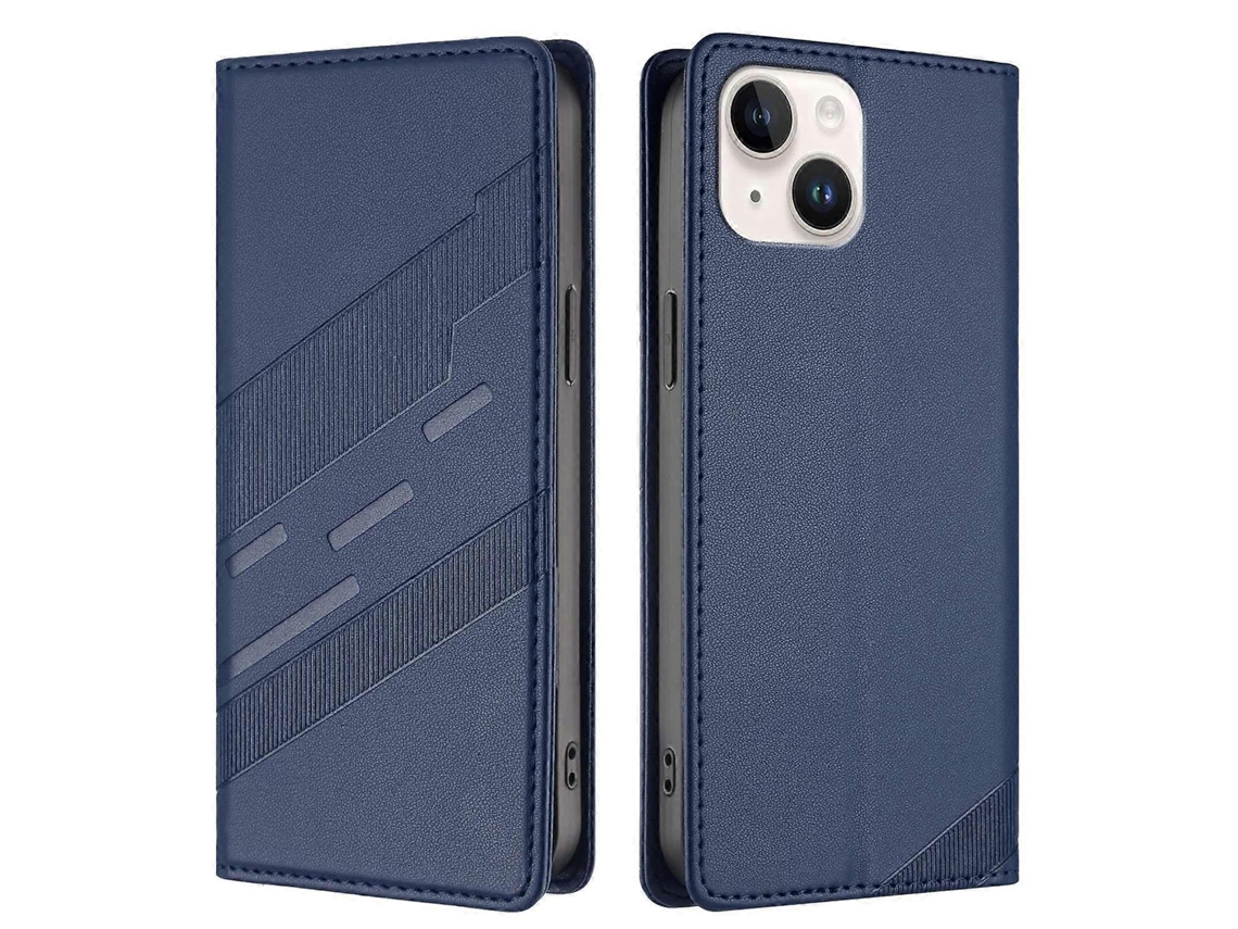Capa De Couro Com Suporte Para Carteira E Estampa Estilo Punk Para Iphone 13 De 6,1 Polegadas