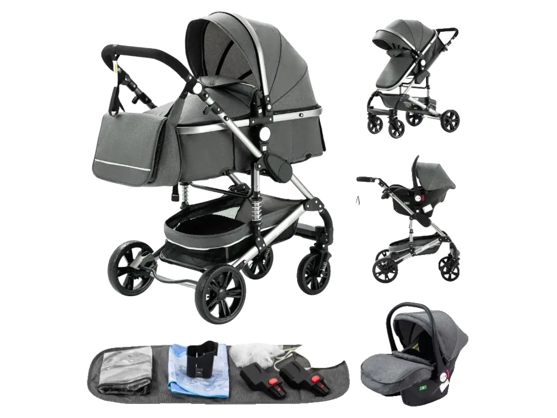 Canguru Infantil, Design 3 Em 1, Conveniência Compacta, H739 Cinza