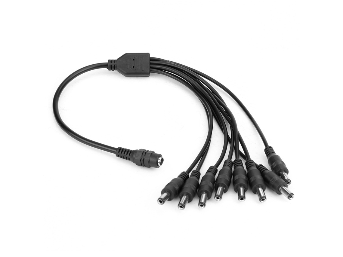 Aetheria cabo Divisor de Alimentação 1 Fêmea para 8 Machos 12v para Câmera Cctv