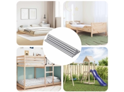 Vidaxl Barras Rosqueadas 900 Pcs Prateado Metal