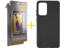 Kit Capa e 2 Películas Samsung Galaxy A52s SKYHE Full Preto