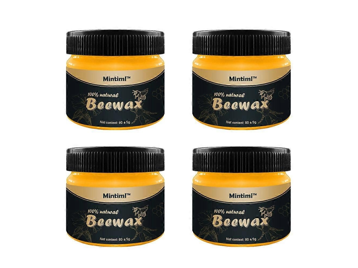 Cera De Madeira Com Cera De Abelha Para Polimento E Cuidado De Móveis, 4 Peças