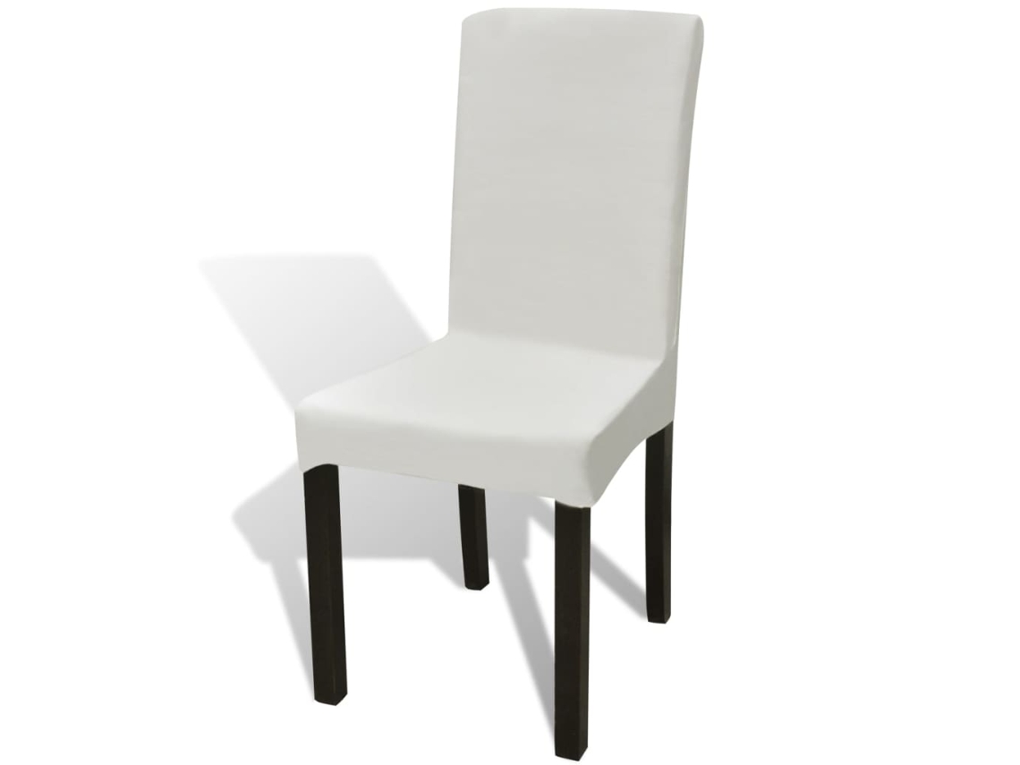 Vidaxl 6 Pcs Capas Extensíveis Para Cadeiras Cor Creme
