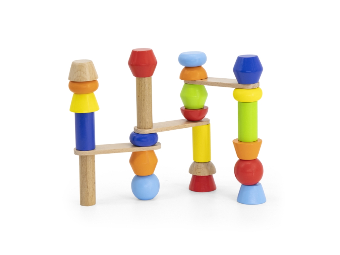 Jogo de construção de torres de blocos Viga