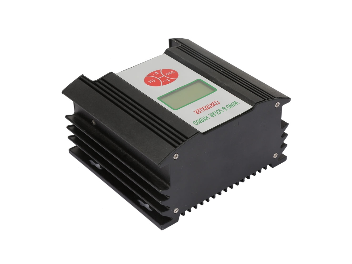 Controlador De Carga Solar Eólica Híbrido 24v 300w/400w/600w Com Display Lcd