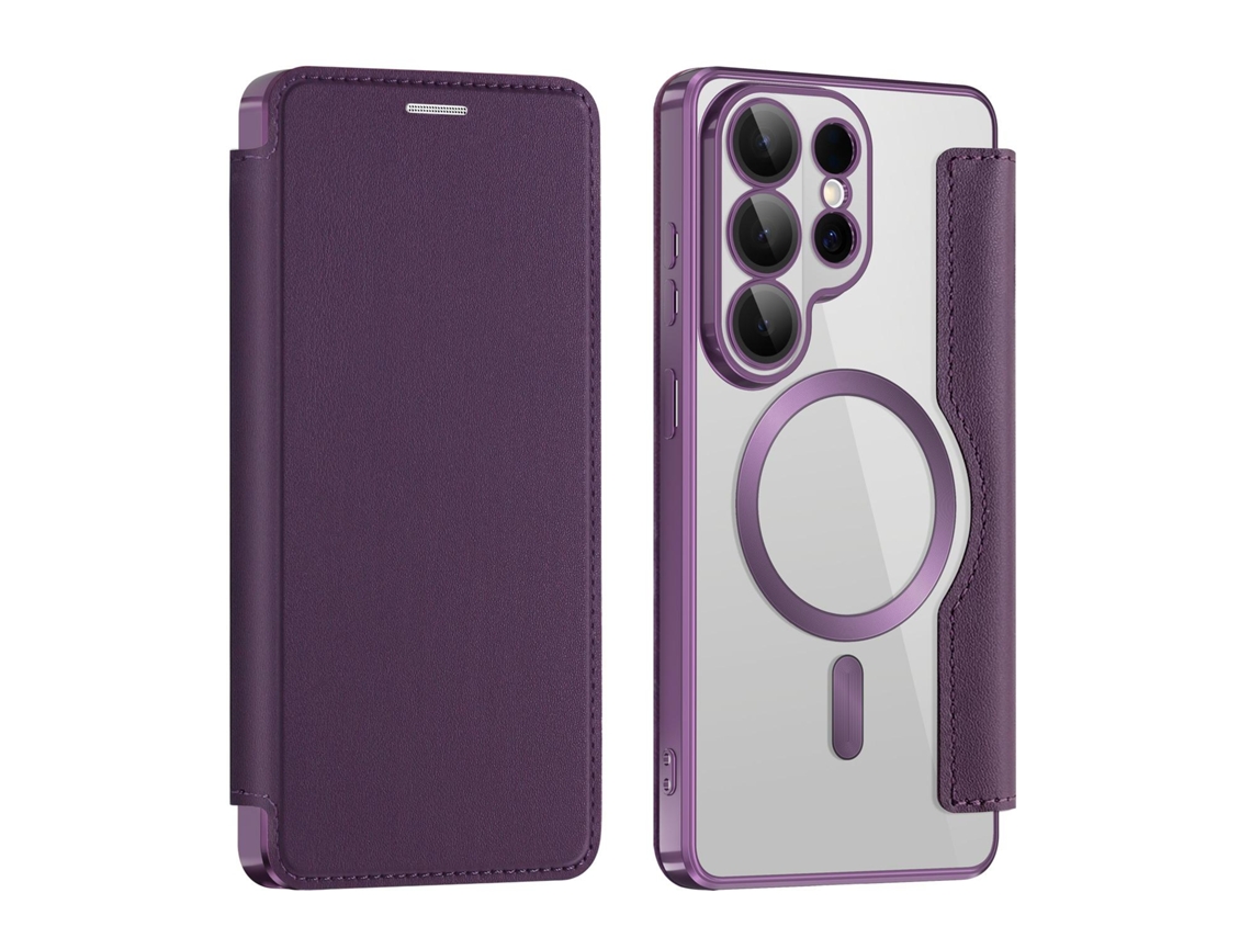 Capa Para Samsung Galaxy S26 Ultra ,capa Flip Em Couro Pu Com Compartimento Para Cartão,roxo Gertiz