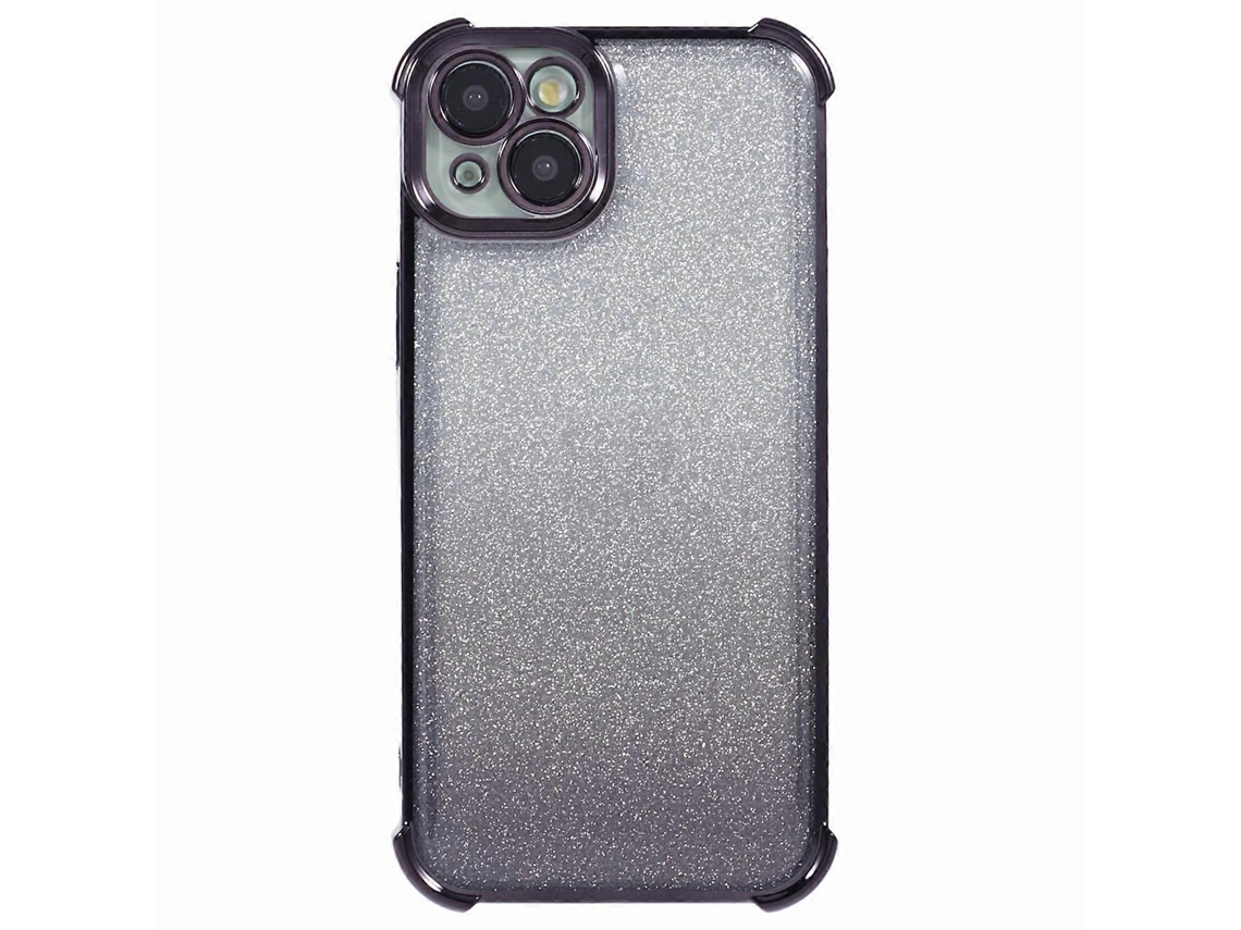 Capa De Celular Antiqueda Com Glitter E Gradiente Galvanizado Em Tpu Para Iphone 14