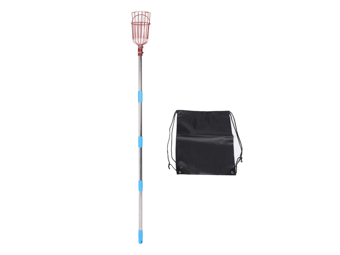 Ferramenta de Colheita de Frutos Primerox Inox com Vara 4 Seções