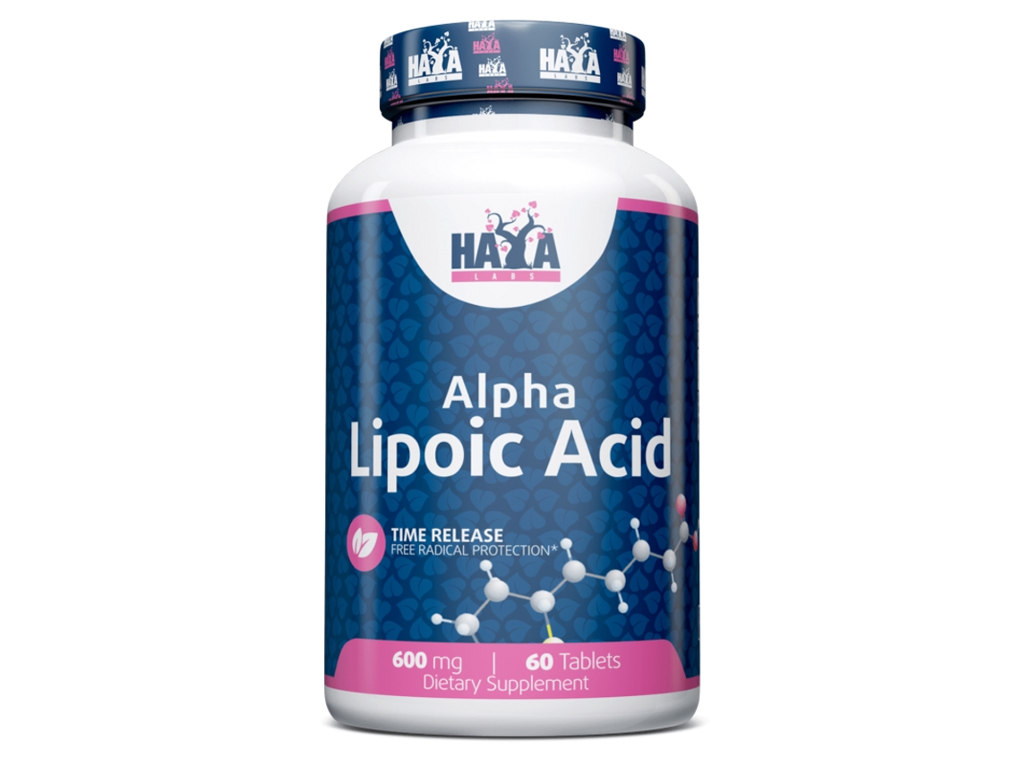 Alpha Lipoic Acid Time Release 600mg - 60 Tablets De Haya Labs