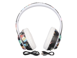 Fones de Ouvido Bluetooth LAXISCREED Over ear Rgb Hifi