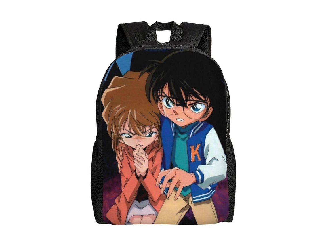 Mochila De Estudante Conan Edogawa, Elegante E Leve, À Prova Dágua E Com Alça De Ombro Ajustável. Olysi Shop