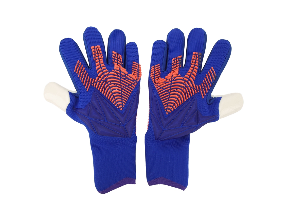 Luvas De Goleiro De Futebol Com Grip Forte, Respiráveis E Confortáveis Para Treino Azul Tamanho 7