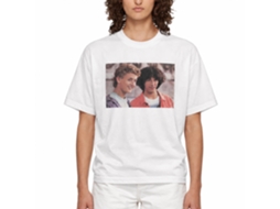 Rockinstone Bill And Ted Excellent Heads No Words White Adult T-shirt Size:xl